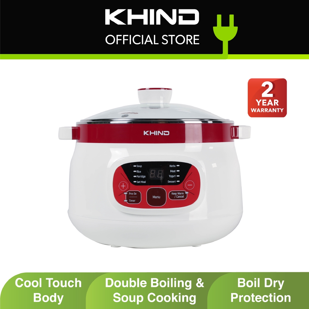 Khind 1.8L Double Boiler DB18N Shopee Malaysia
