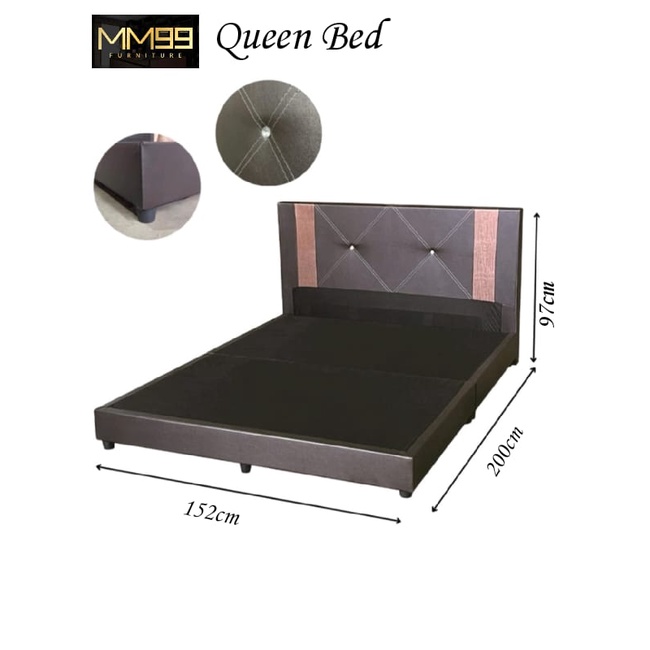 MM99Divan Queen Size Divan Bed Frame Katil Queen Saiz Murah Bed Frame