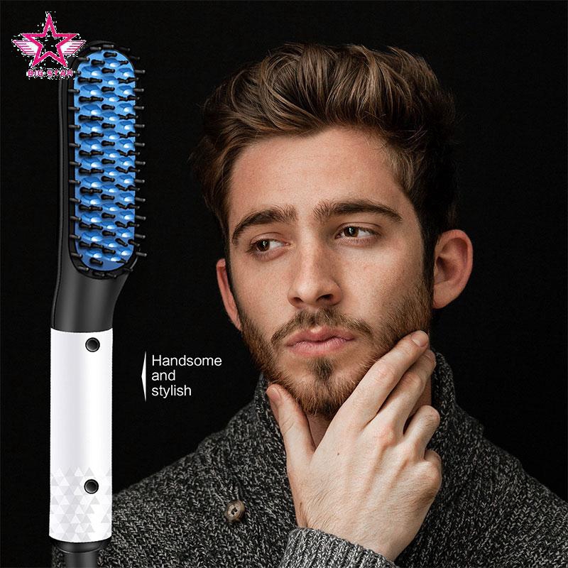 White Hair Straightener Moustache Abs Beard Curler Health Beauty