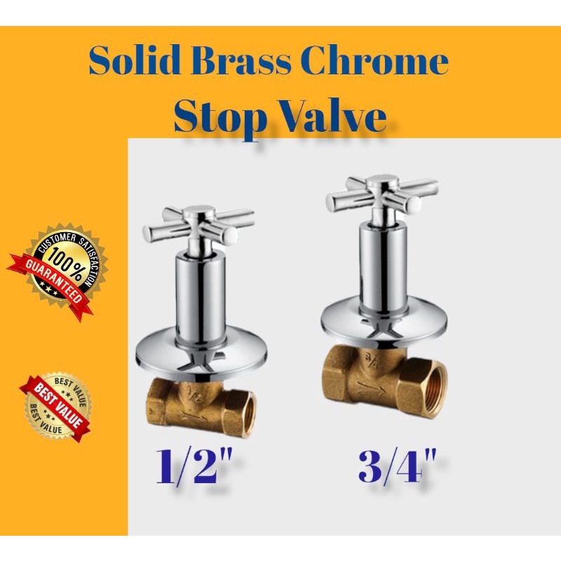 Bathroom faucet Cross Handle Stop Valve/ Bathroom Shower Stop Valve