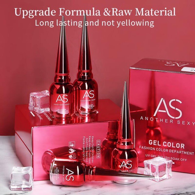 ❤ AS® Nail No Wipe Top Coat Base Coat Protective High-Gloss Shine Nail UV Gel Polish 美甲光疗功能甲油胶功能胶.