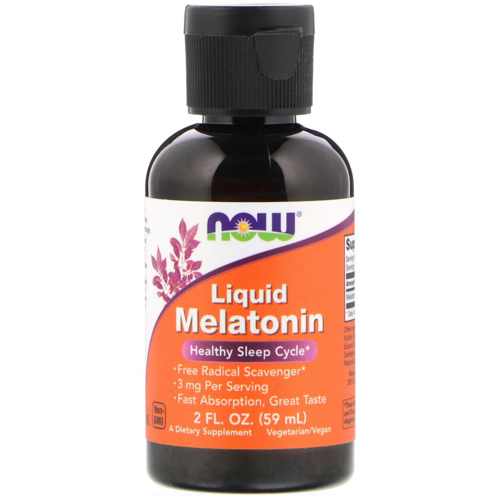 Now Foods, Liquid Melatonin 3mg, 2 fl oz (59 ml) ( Ubat 