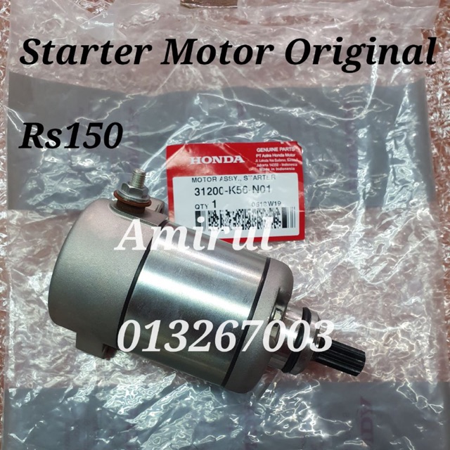 (31200-K56-N01) Startor Motor Rs150 Rs150R Original, Honda Rs150 Rs150r ...