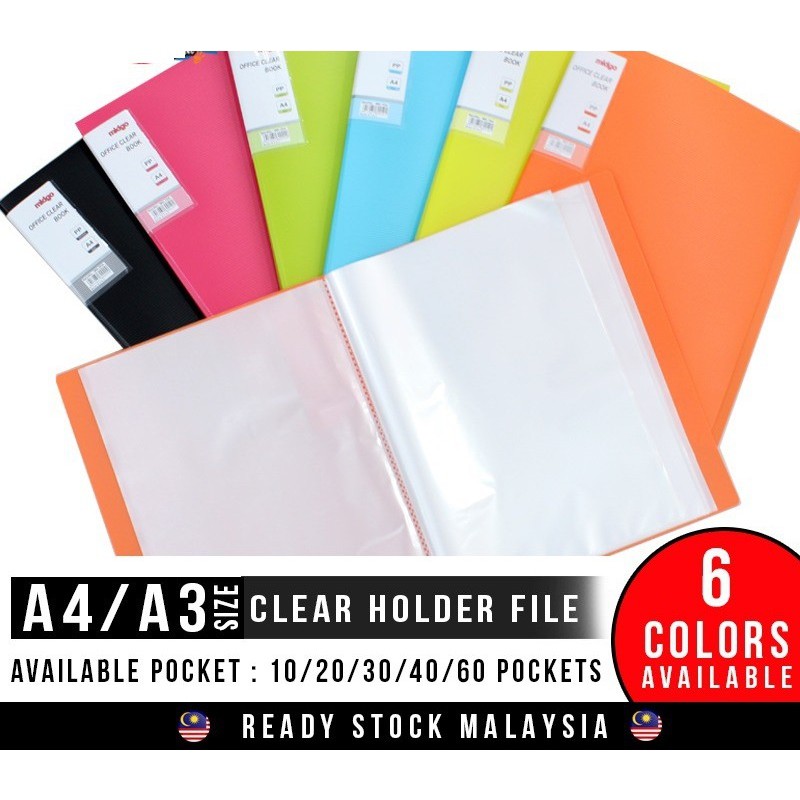 High quality Midgo Clear book display book (A3/A4 Size) Shopee Malaysia