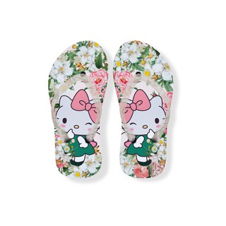 EVA Hello Kitty Flower Pattern Flip-flop Sandals for Kids Girls