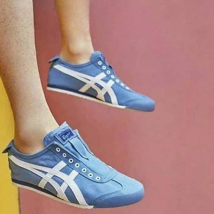 onitsuka tiger blue slip on