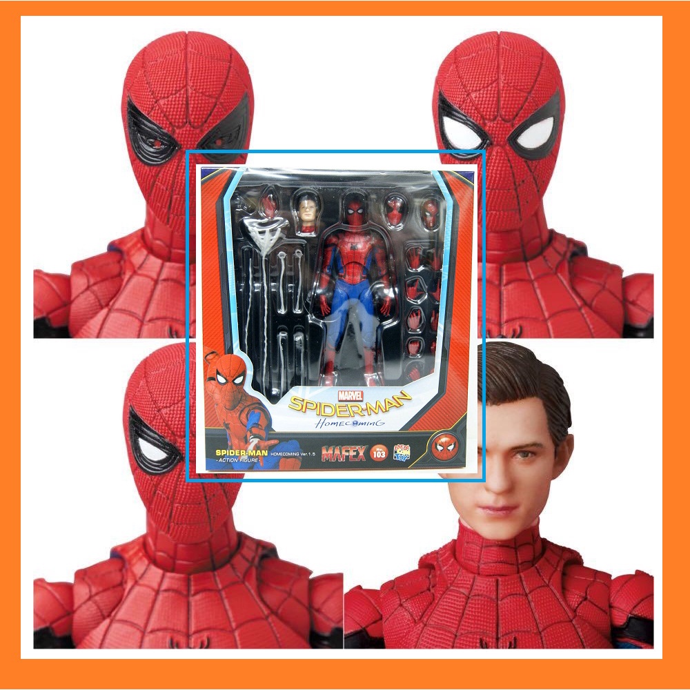 Mafex Spiderman Home Coming Tom Holland Version  Medicom 103 | Shopee  Malaysia