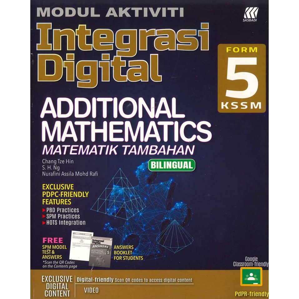 SASBADI MODUL AKTIVITI INTEGRASI DIGITAL ADDITIONAL MATHEMATICS