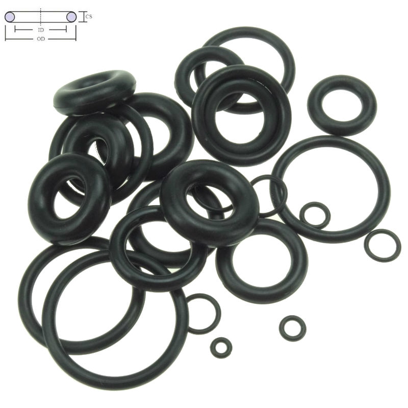 X AUTOHAUX 10pcs Black NBR O-Ring Seal Gasket Washer for Automotive Car 98mm x 7mm 