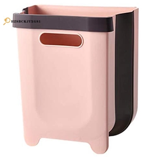YJYdada New Kitchen Cabinet Door Hanging Trash Garbage Bin Can Rubbish Container TOP Pink 
