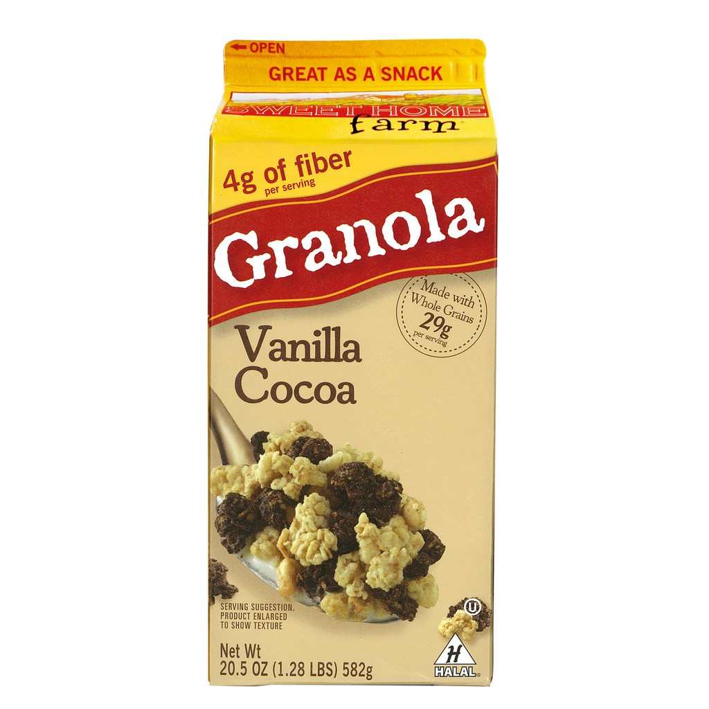 Sweet Home Farm Vanilla Cocoa Granola 582g Shopee Malaysia