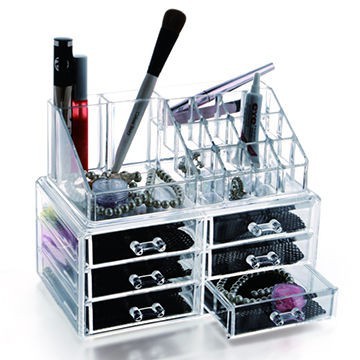 Clear Acrylic Makeup Case Storage Cosmetic Organizer Lipstick