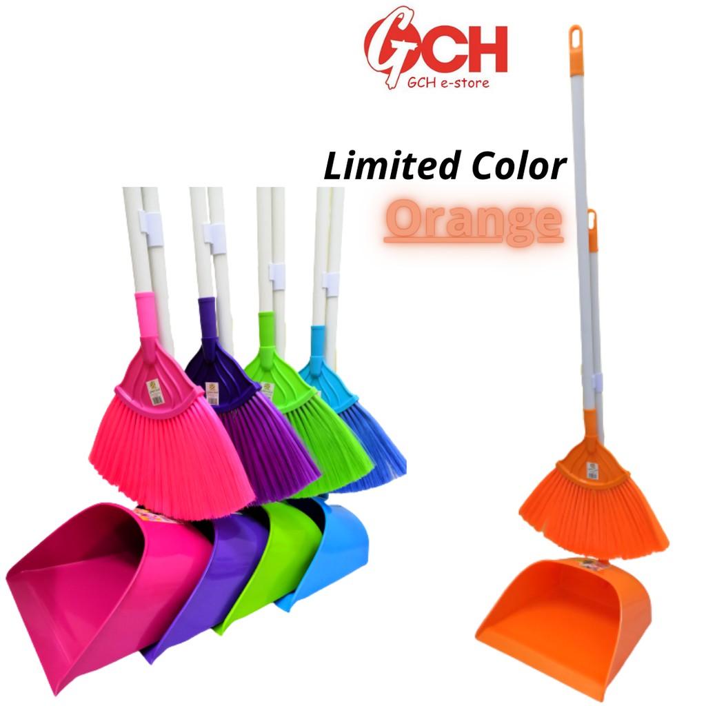 Ready Stock Broom And Dustpan Set 2 In 1 Broom With Dustpan Sweepers Penyapu Lantai Dan Penyodok Sampah Shopee Malaysia