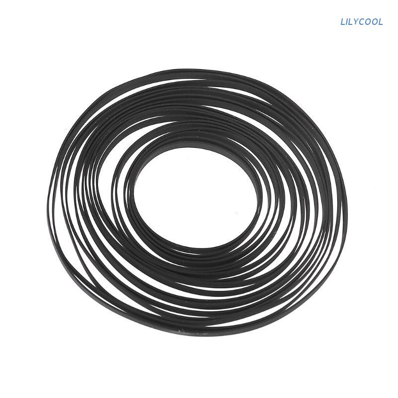 LILY* 5mm Wide Turntable Rubber Belt Replacement Flat Drive Belt for ...