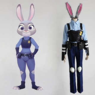 Zootopia Zootropolis Cosplay Costumes Judy Hopps Police Uniform ...