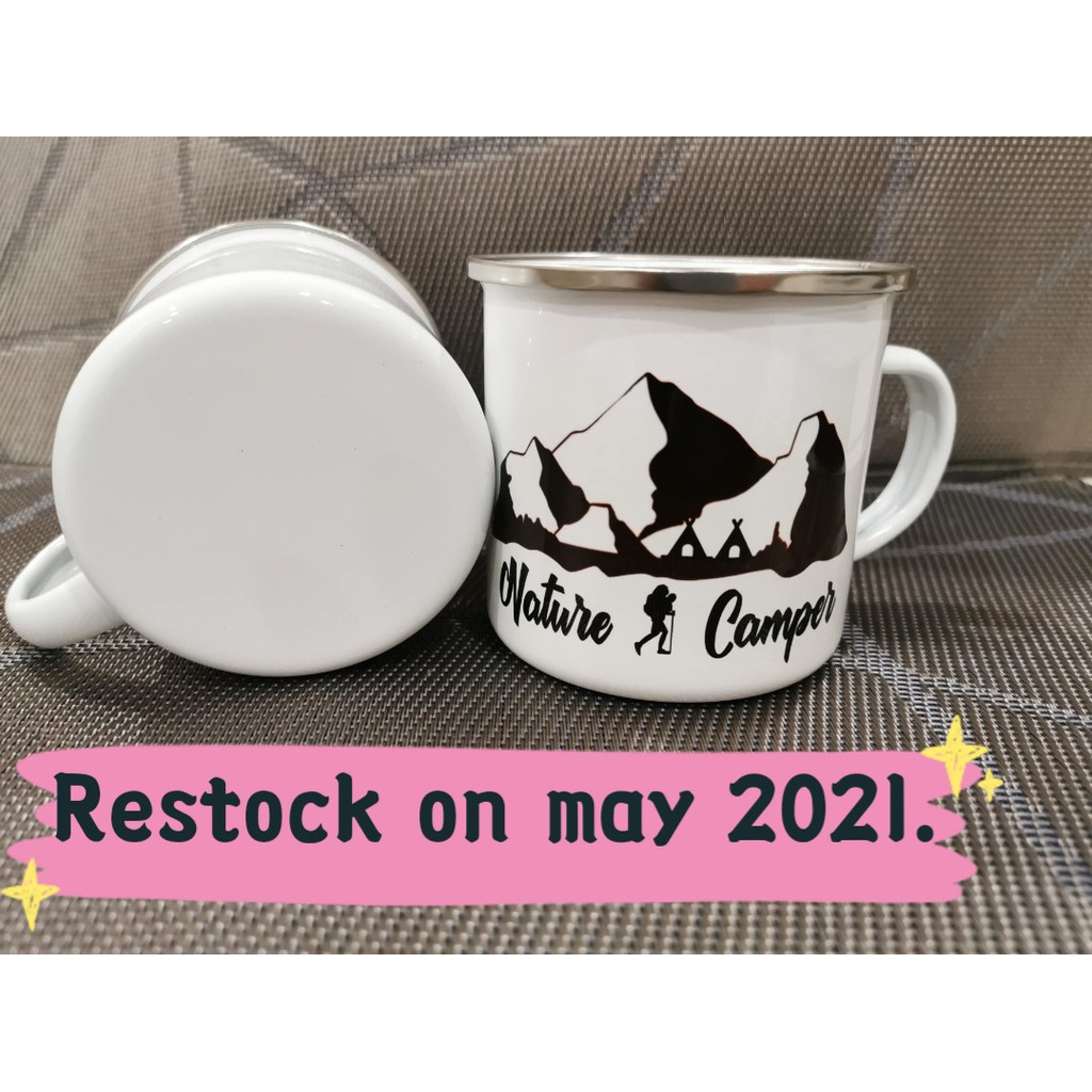 Custom Enamel Mug / Mug Coffee Custom Camp Mugs / Camping Mugs / Camper