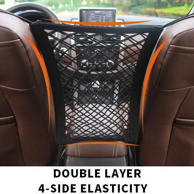 Car Organizer Storage Nets For Cars Nylon Mesh Bag Seat Back Holder Automobile Pocket Auto Interior Accessories