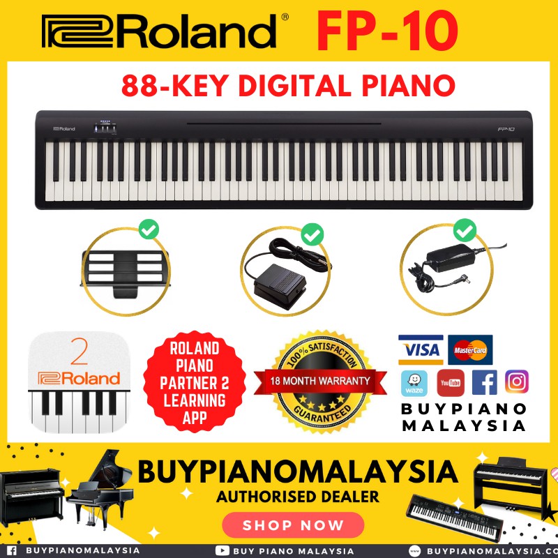 Buy Roland Fp 10 Key Digital Piano Seetracker Malaysia