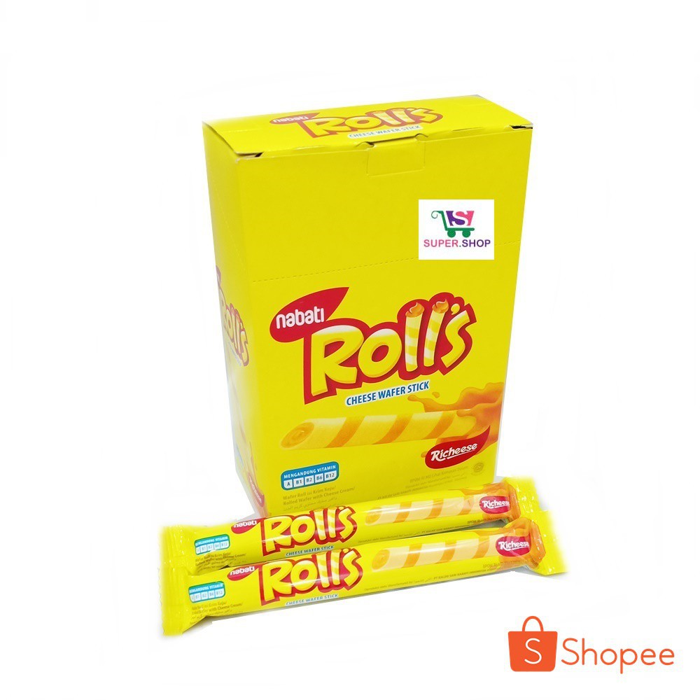 Nabati Rolls Cheese Wafer Stick 160g Shopee Malaysia