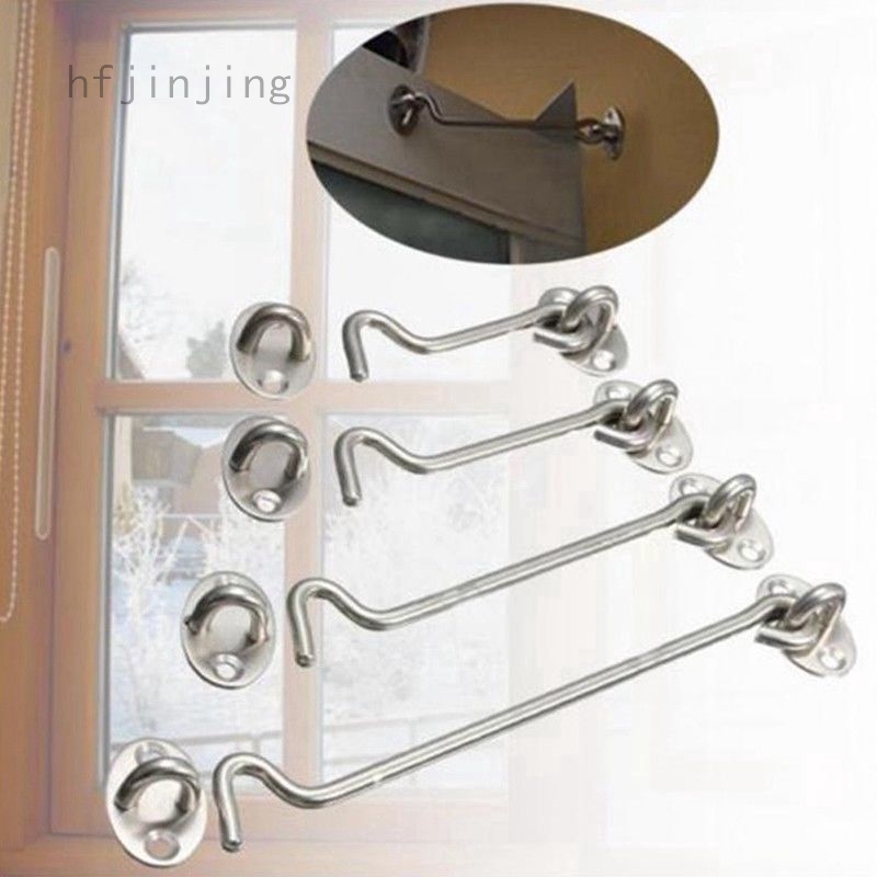 Stainless Steel Cabin Hook And Eye Latch Lock Shed Gate Door Catch