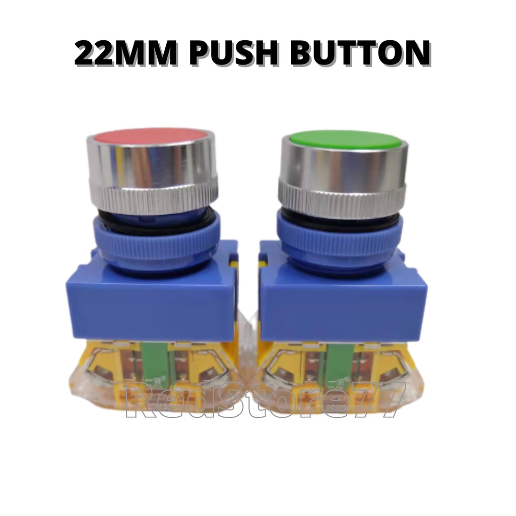 22MM YJ139-LAY37-11BN PUSH BUTTON GREEN / RED 1A1B | Shopee Malaysia