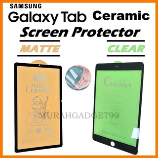Samsung Ceramic Tab A 8.0 2019 / A7 10.4 2020 / T500 T290 T295 Clear & Matte Tablet Pad Full Black Screen Protector