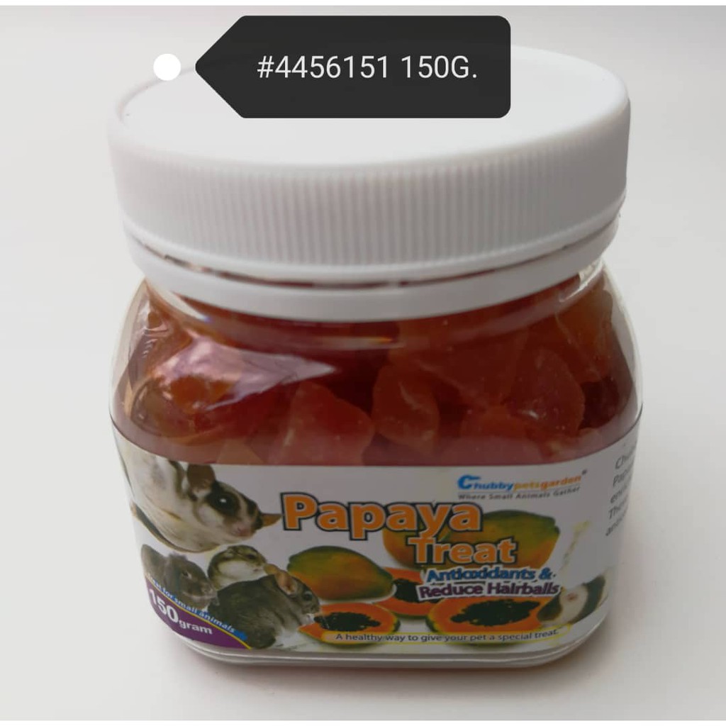 Chubbypetsgarden Papaya Treat Hamster Sugar Glider Rabbit (150gram