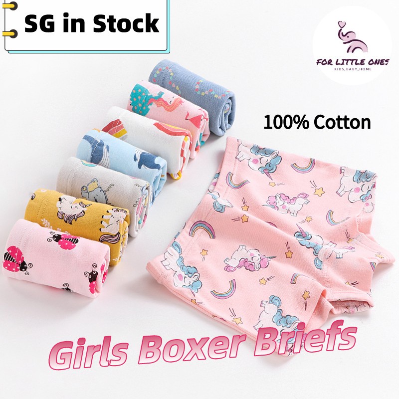 【ANY2 FREE GIF】3pcs/Pack High Quality Kids Underwear Cute Printed Children Briefs Girls Boxers 100% Cotton Panties Knick