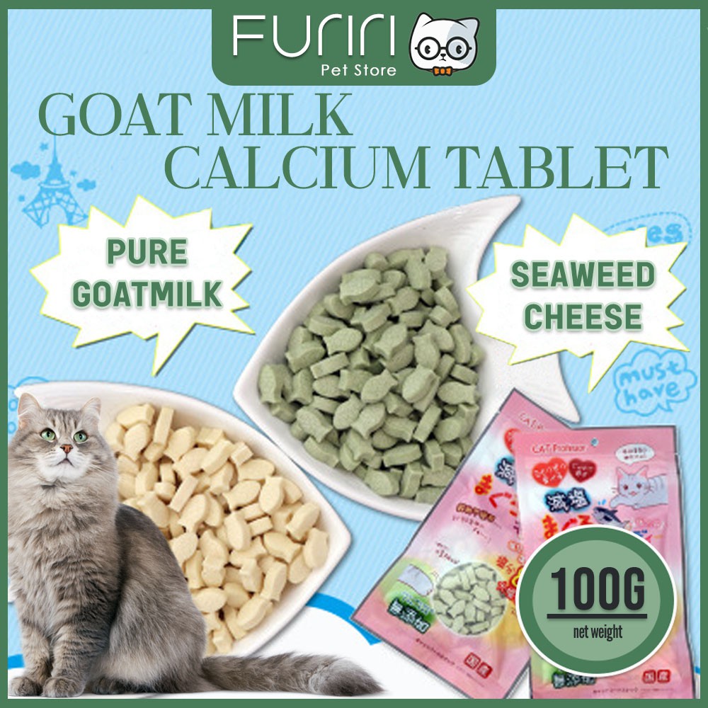 Furiri Cat Goat Milk Calcium Tablet 100gm Cat Calcium Supplements Cat