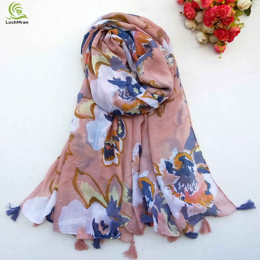 cotton long scarf