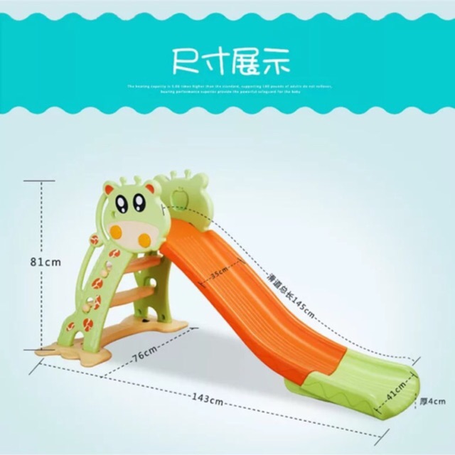 Colourful Cute Dino Children S Indoor Mini Slide Diy Playground 130cm Long Slide Toys Papan Gelongsor