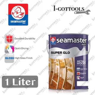 SEAMASTER 1Liter SUPER GLO 6600 HIGH GLOSS FINISH WOOD & METAL PAINT ...