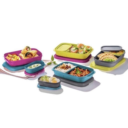 Tupperware (8pcs:4 Full Sets Colour) Foodie Buddy Foodies Buddy