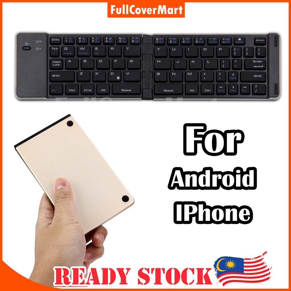 (PC2) F66 V2 Portable Wireless Mini Keyboard Bluetooth Keyboard Folding