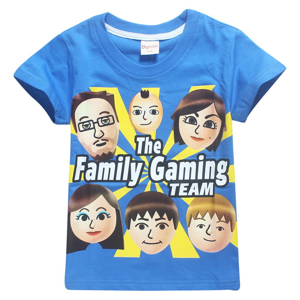 New Roblox Fgteev The Family Game T Shirts For Girls Kids T Shirts Big Boys Short Sleeve Tees Children Cotton Funny Tops Shopee Malaysia - t shirt roblox girl short