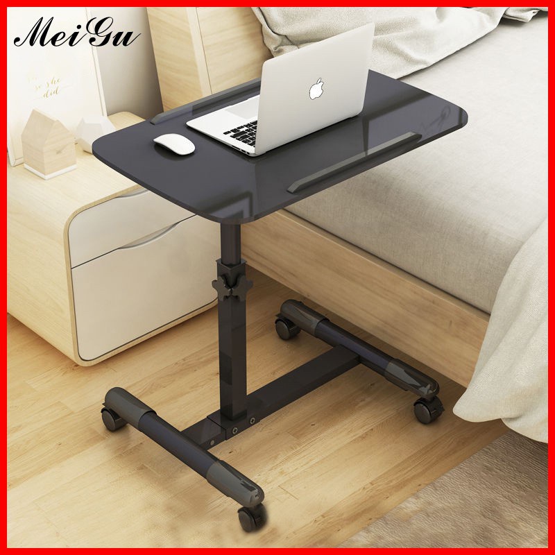 Computer Table Adjustable Laptop, Movable Computer Desk With Wheels
