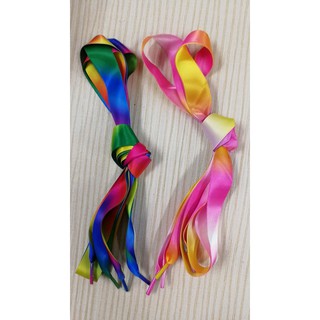 Ready Stock Colourful Shoeslaces Rainbow  Colour Tali  Kasut 