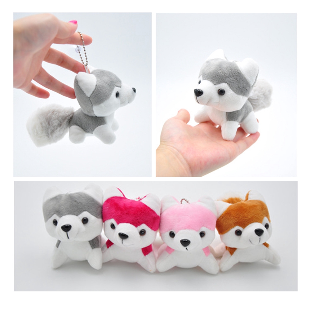 Siberian Husky Dog Plush Toy Dog Soft Stuffed Toy Husky Doll birthday Gift B-W