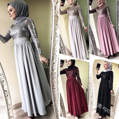 dress dinner muslimah plus size