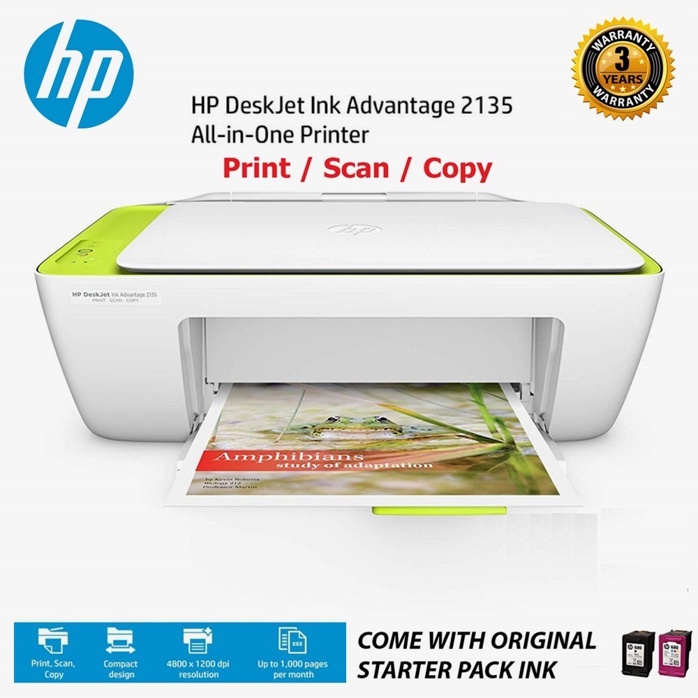 (Ready Stock) HP DeskJet Ink Advantage 2135 All-In-One ...
