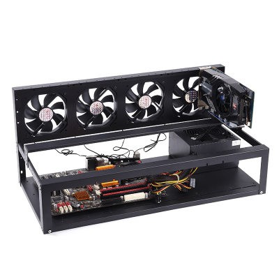 Ready Stock || Mining Rig 6/8/12 GPU rig Ethereum BTC Bitcoin LTC Mining Rig bare bone rig