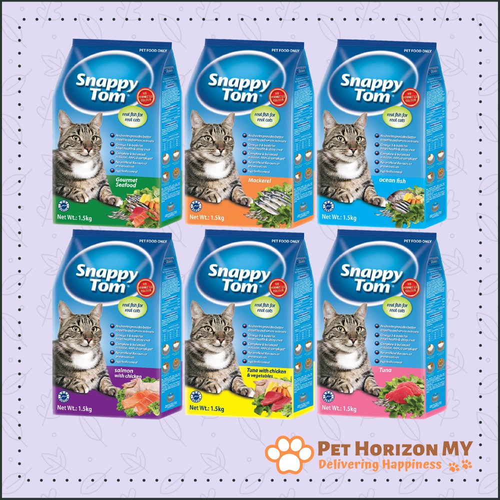 Snappy Tom Dry Cat Food 1.5kg | Shopee Malaysia