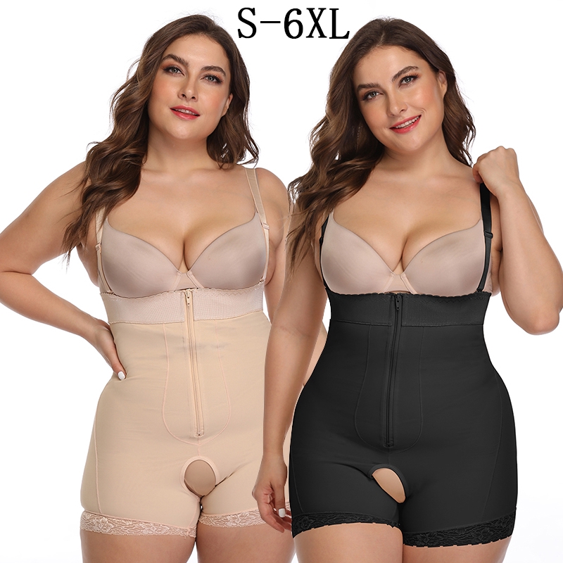 plus size waist trainer bodysuit