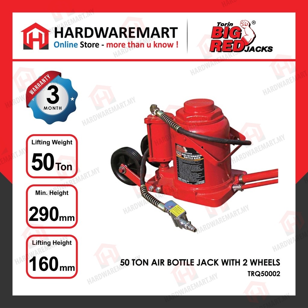 BIGRED Hydraulic Air Bottle Jack Lifting Stand Emergency Vehicle Tool