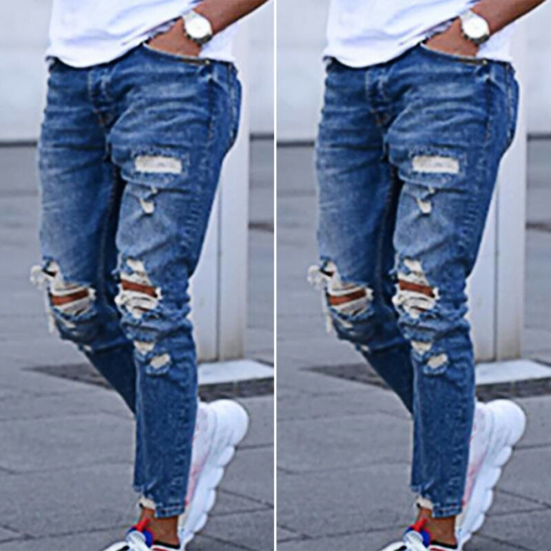 washing ripped jeans