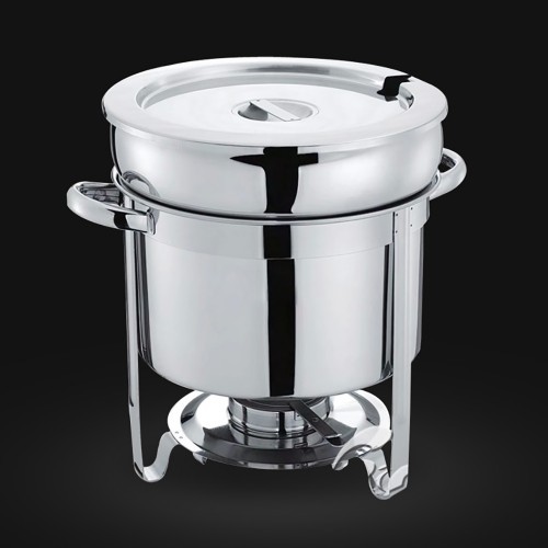 Stainless steel soup tureen chafing dish buffet soup station warmer 11QT