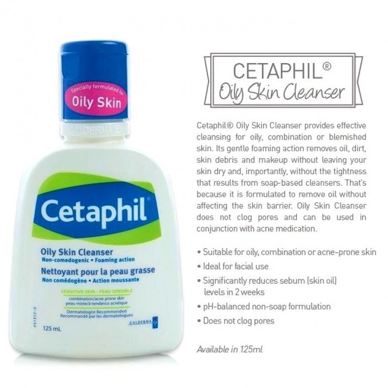 Cetaphil Oily Skin Cleanser 125ml Exp 11 2020 Shopee Malaysia