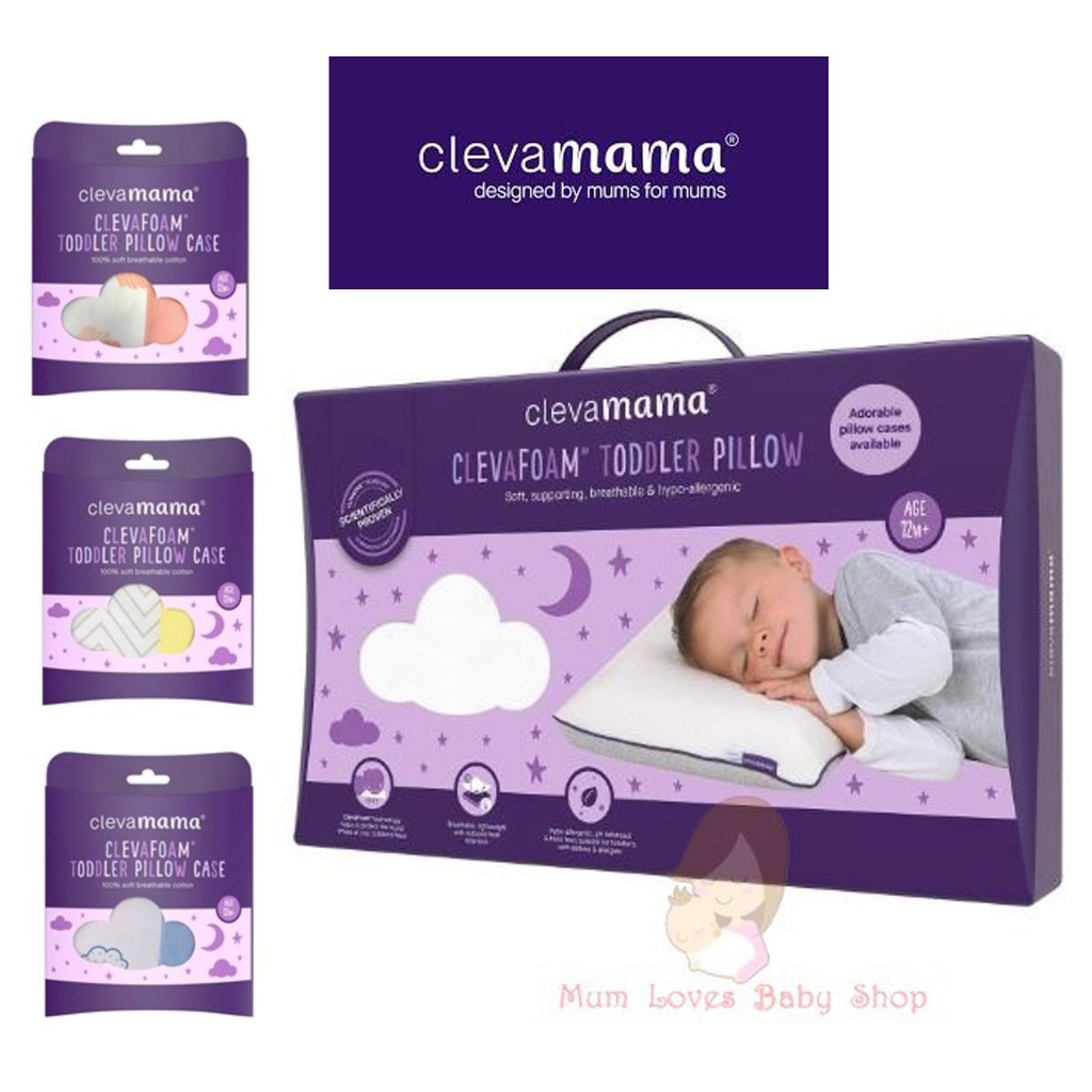 Clevamama Clevafoam Toddler Pillow /Pillow Case Shopee Malaysia