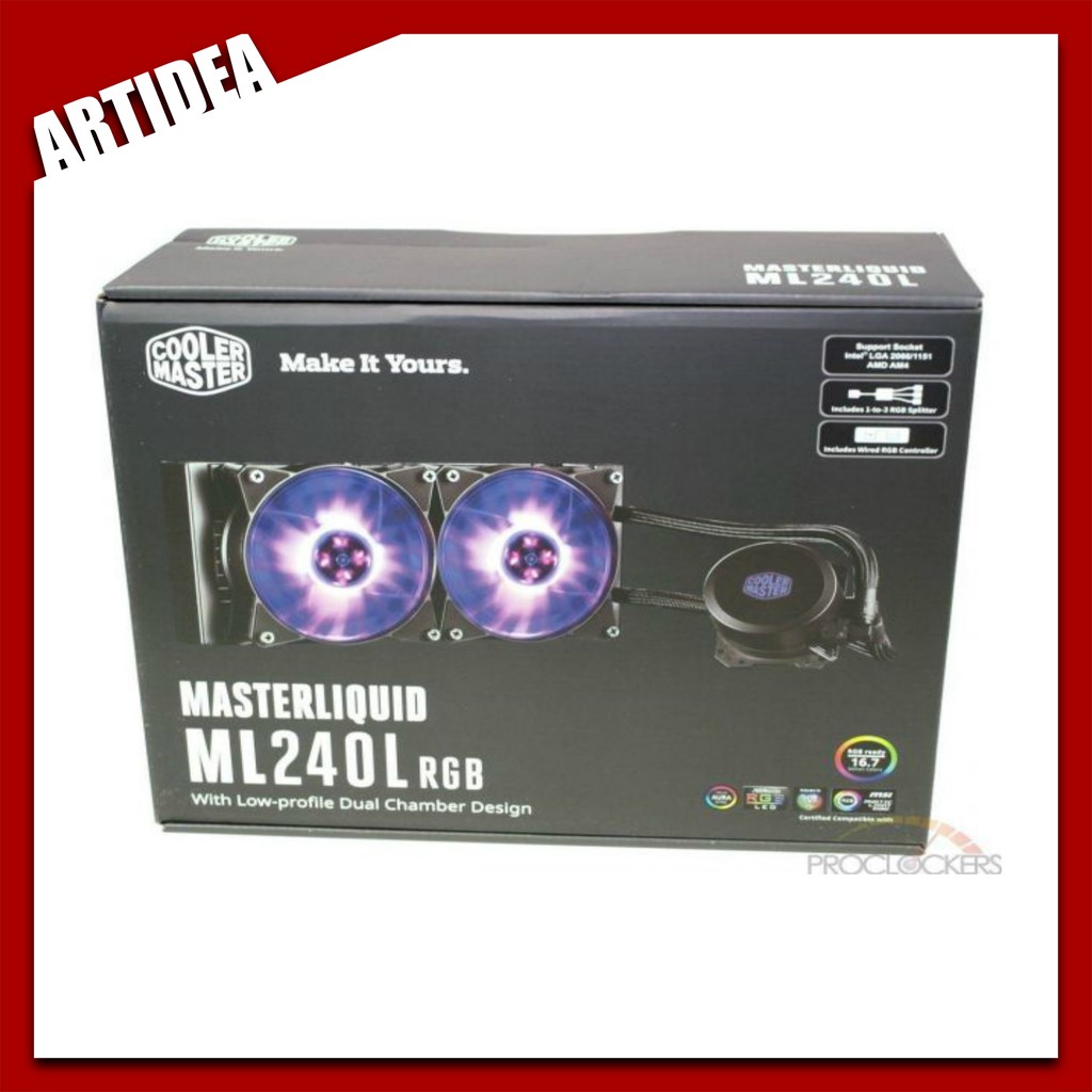 Cooler Master Masterliquid Ml240l Rgb Cm Mlw D24m 0pc R1 Artidea Shopee Malaysia