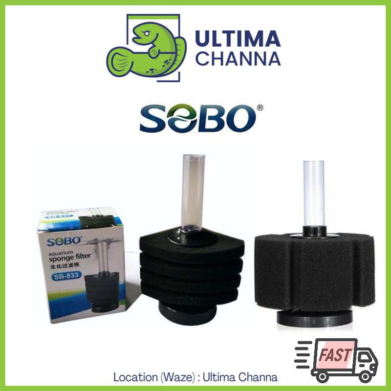SOBO Bio Sponge Filter/ Penapis akuarium tank filtration [Fast Shipping] Easy to use for nano